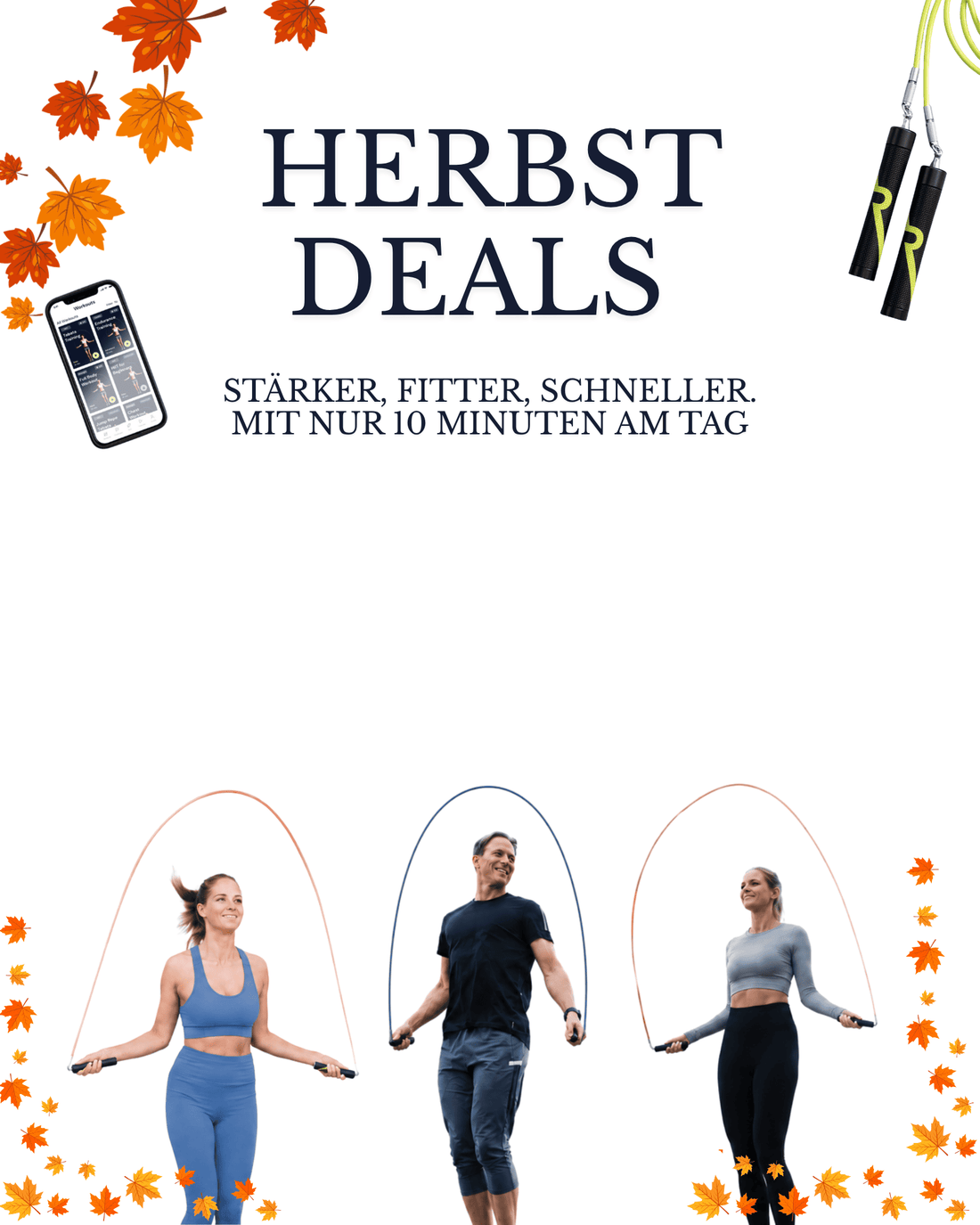 Sommer Deals - Everjump Springseil mit Gewicht und Bluetooth-App